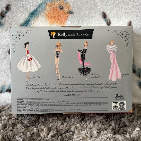 Barbie Collector Edition Kelly Nostalgic Favorites Giftset Ornament Collection - Picture 7 of 12